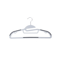 Produktbild för Plastic Clothes Hangers Grey, Silver 42x23x1cm