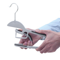 Produktbild för Plastic Clothes Hangers Grey, Silver 42x23x1cm