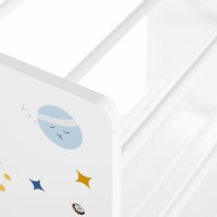 Produktbild för Kid Bookcase White, Blue Q 63x30x60cm