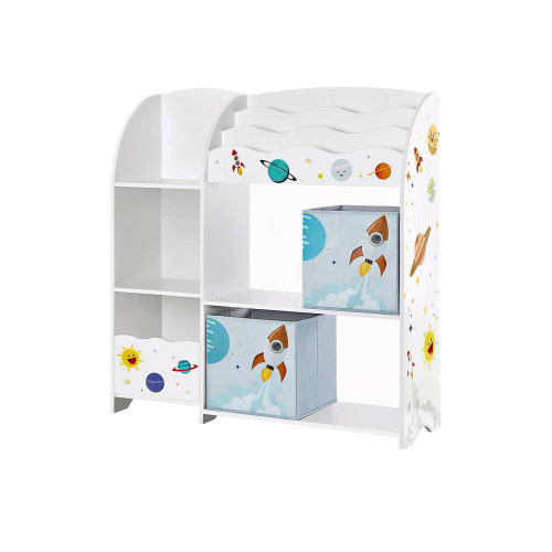 Songmics Toy Storage Shelf White, Grey 93x30x100cm