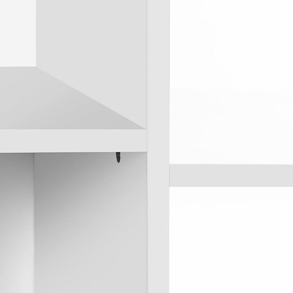 Produktbild för Toy Storage Shelf White, Grey 93x30x100cm