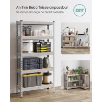 Produktbild för Tool Shelves Silver 150x75x30cm