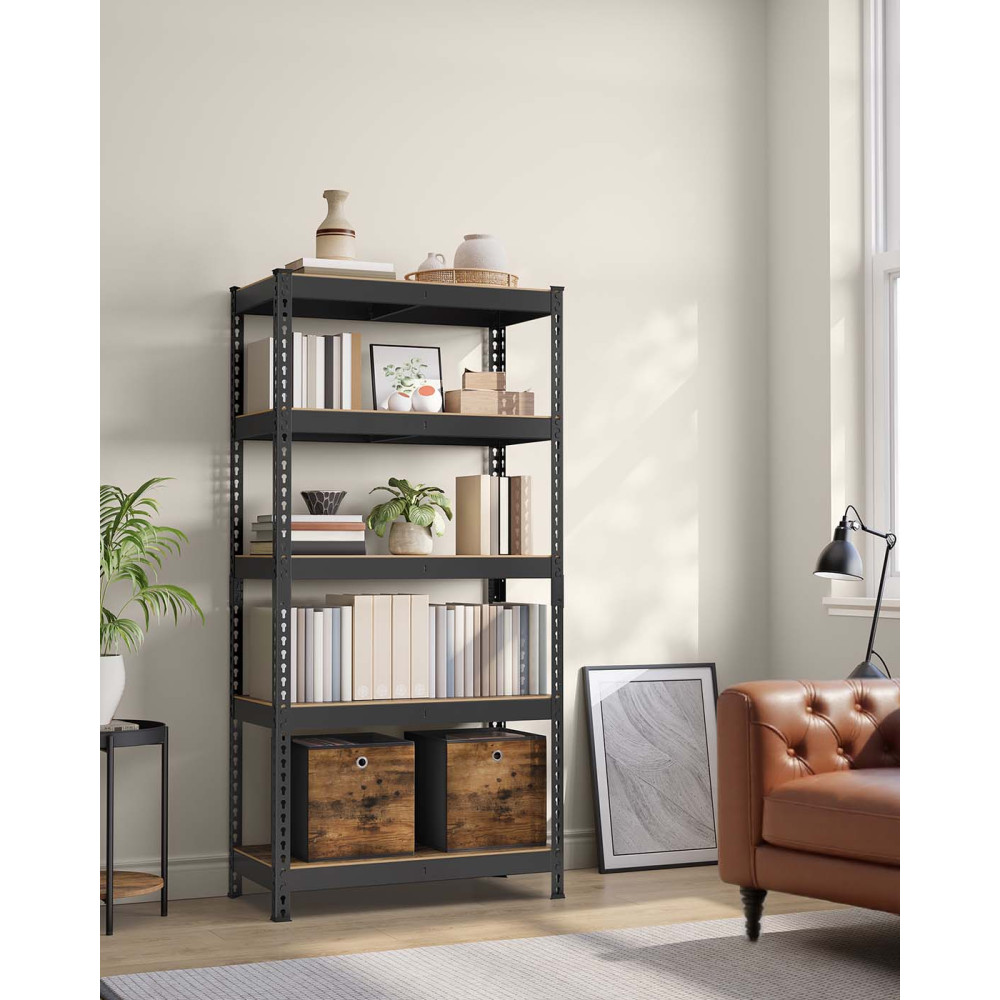 Produktbild för Tool Shelves Black 91x46x183cm
