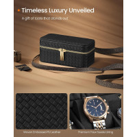 Produktbild för Watch Case Black 20x11x9cm