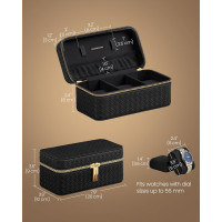 Produktbild för Watch Case Black 20x11x9cm