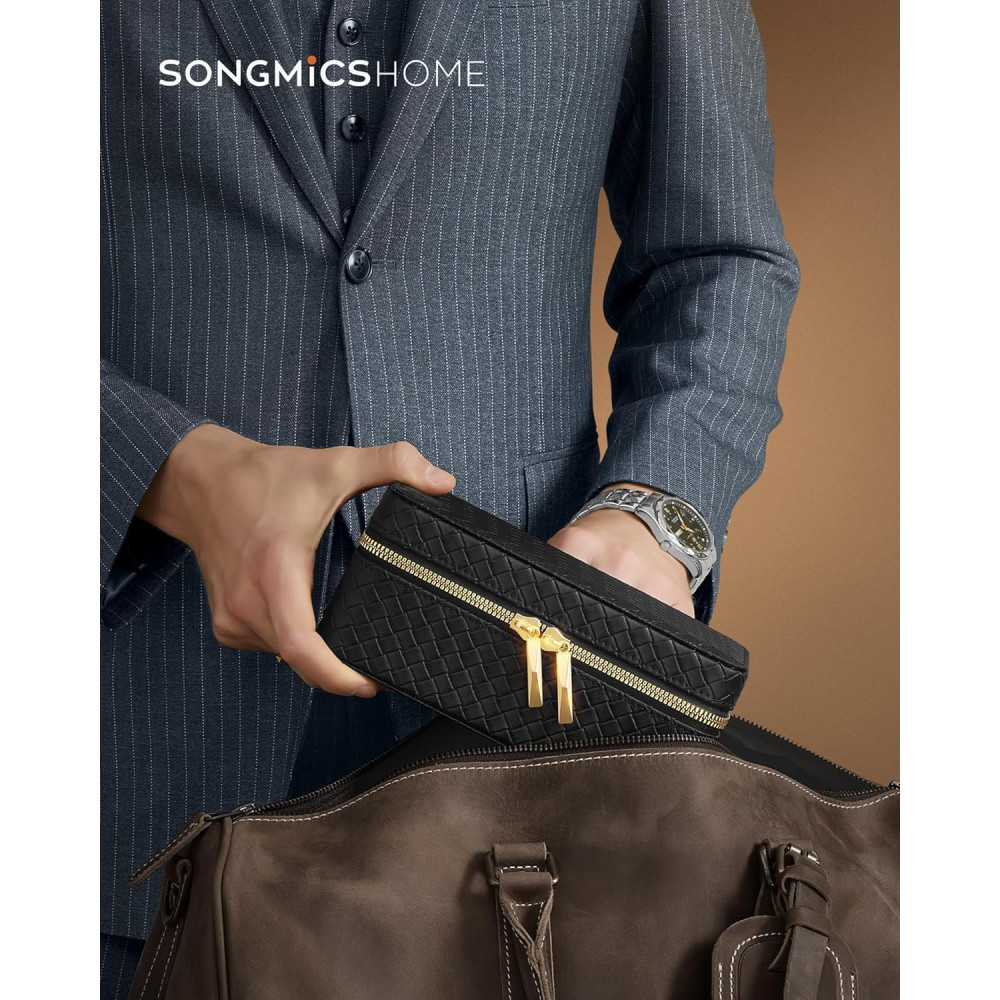 Produktbild för Watch Case Black 20x11x9cm