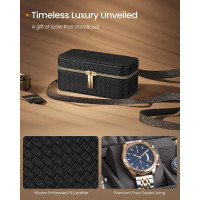 Produktbild för Watch Case Black 20x11x9cm