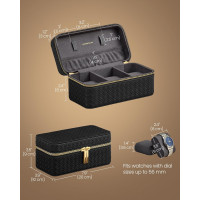 Produktbild för Watch Case Black 20x11x9cm