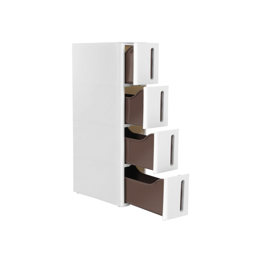 Produktbild för Kitchen Storage Rack White 45x17x84cm