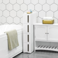 Produktbild för Kitchen Storage Rack White 45x17x84cm