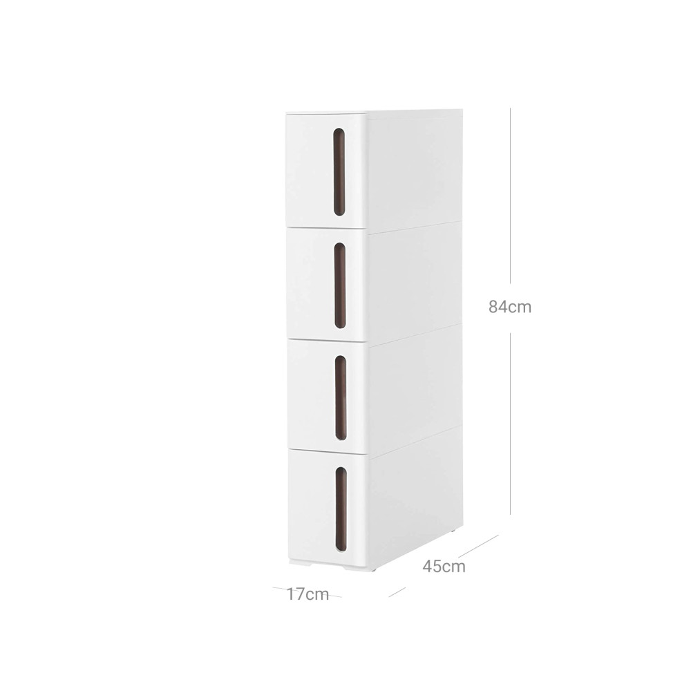 Produktbild för Kitchen Storage Rack White 45x17x84cm