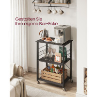 Produktbild för Kitchen Shelves Ebonized Oak, Black 60x40x84cm