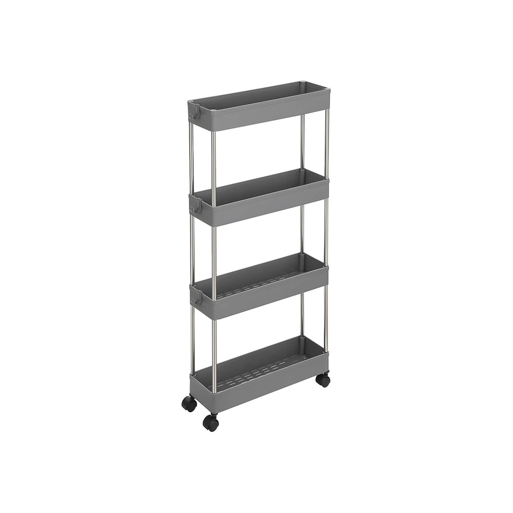 Produktbild för Kitchen Storage Rack Grey 40×13×88 cm