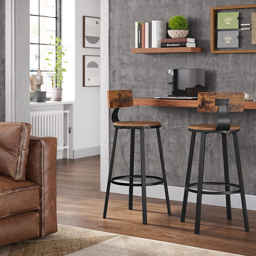 Produktbild för Bar Stool Black, Retro Color