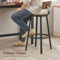 Produktbild för Bar Stool Black, Retro Color