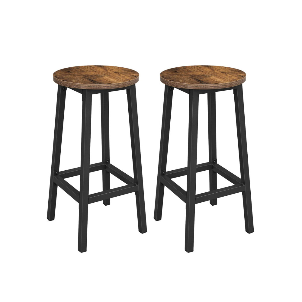 Produktbild för Bar Stool X: Antique, Black 32x32x64cm