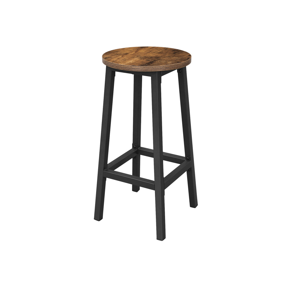 Produktbild för Bar Stool X: Antique, Black 32x32x64cm