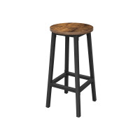 Produktbild för Bar Stool X: Antique, Black 32x32x64cm