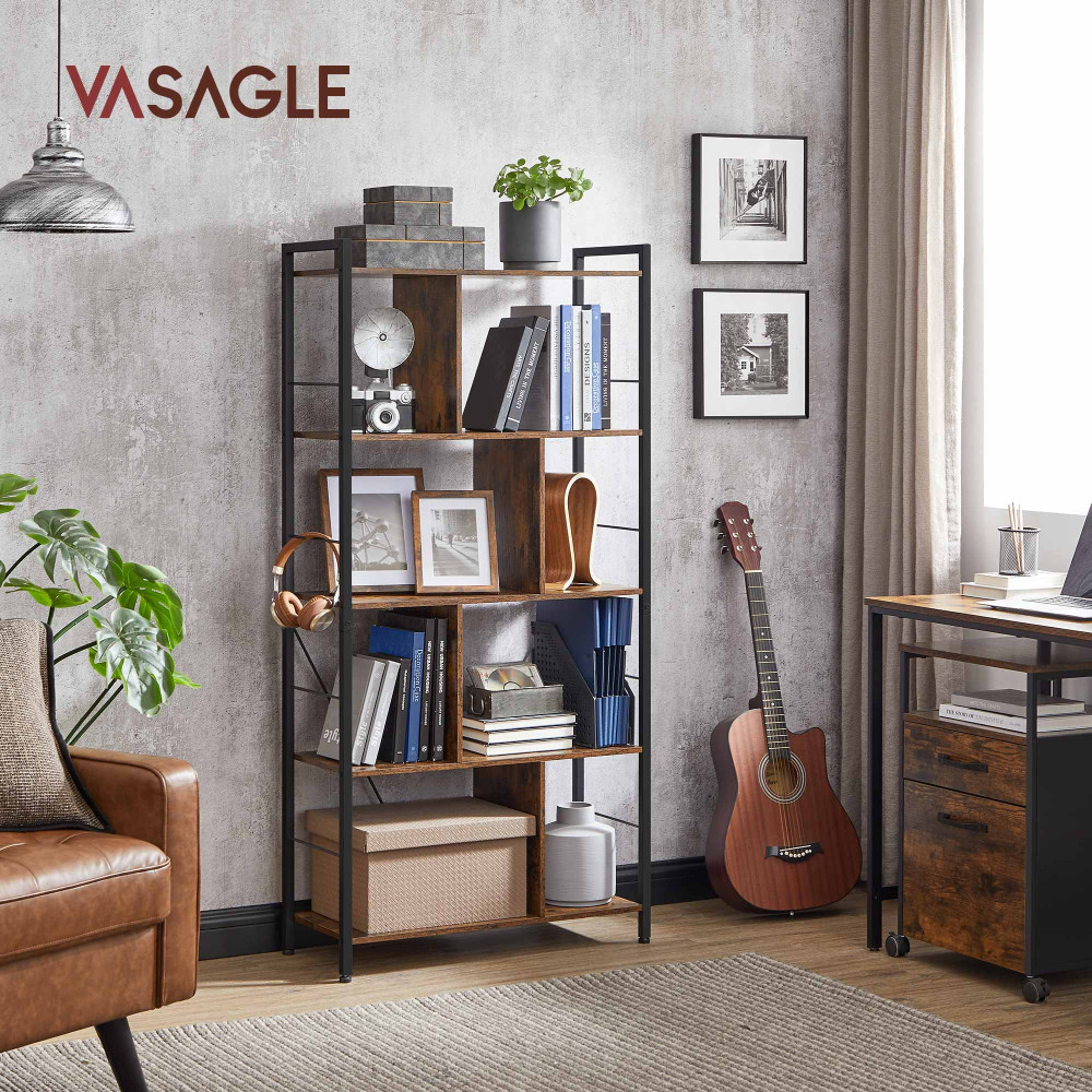 Produktbild för Storage Shelves Black, Retro Color 150x74x30cm