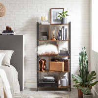 Produktbild för Storage Shelves Black, Retro Color 150x74x30cm