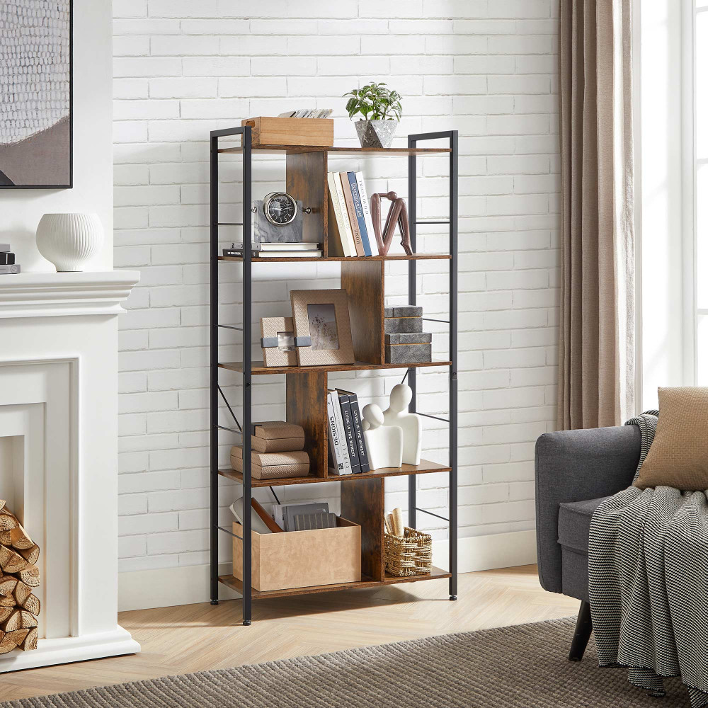 Produktbild för Storage Shelves Black, Retro Color 150x74x30cm