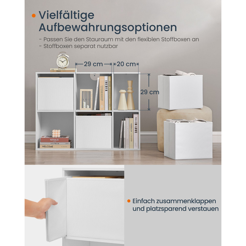 Produktbild för Bookshelves White 83x27x62cm
