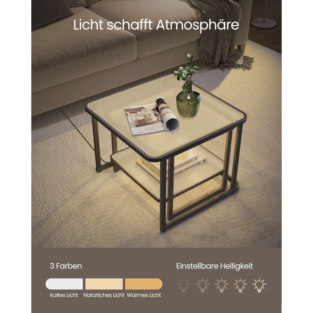 Produktbild för Coffee Tables White 60x60x46cm