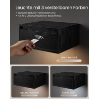 Produktbild för Bedside Tables Black 40x35x19cm