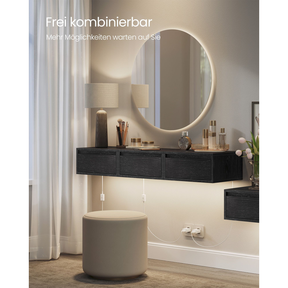 Produktbild för Bedside Tables Black 40x35x19cm