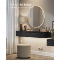 Produktbild för Bedside Tables Black 40x35x19cm