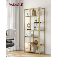 Produktbild för Glass Shelves White 80×30×181cm