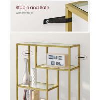 Produktbild för Glass Shelves White 80×30×181cm