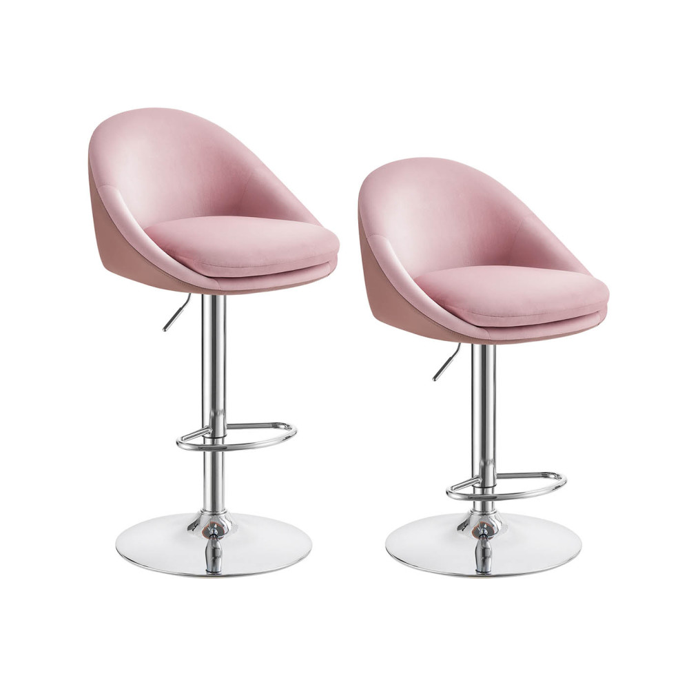 Produktbild för Bar Stools, Height-adjustable Desks Pink 50x52x(84-99)cm