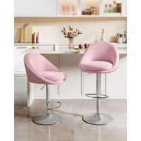Produktbild för Bar Stools, Height-adjustable Desks Pink 50x52x(84-99)cm