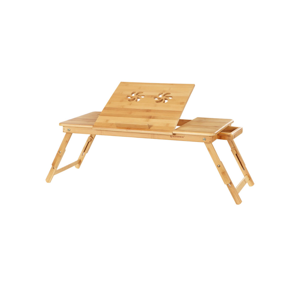 Produktbild för Laptop Desk Natural 72×35×(22-30)cm
