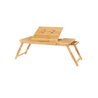 Produktbild för Laptop Desk Natural 72×35×(22-30)cm