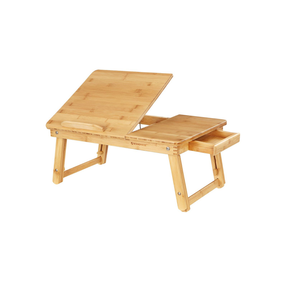 Produktbild för Laptop Desk Natural 55×35×(22-32)cm