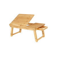 Produktbild för Laptop Desk Natural 55×35×(22-32)cm