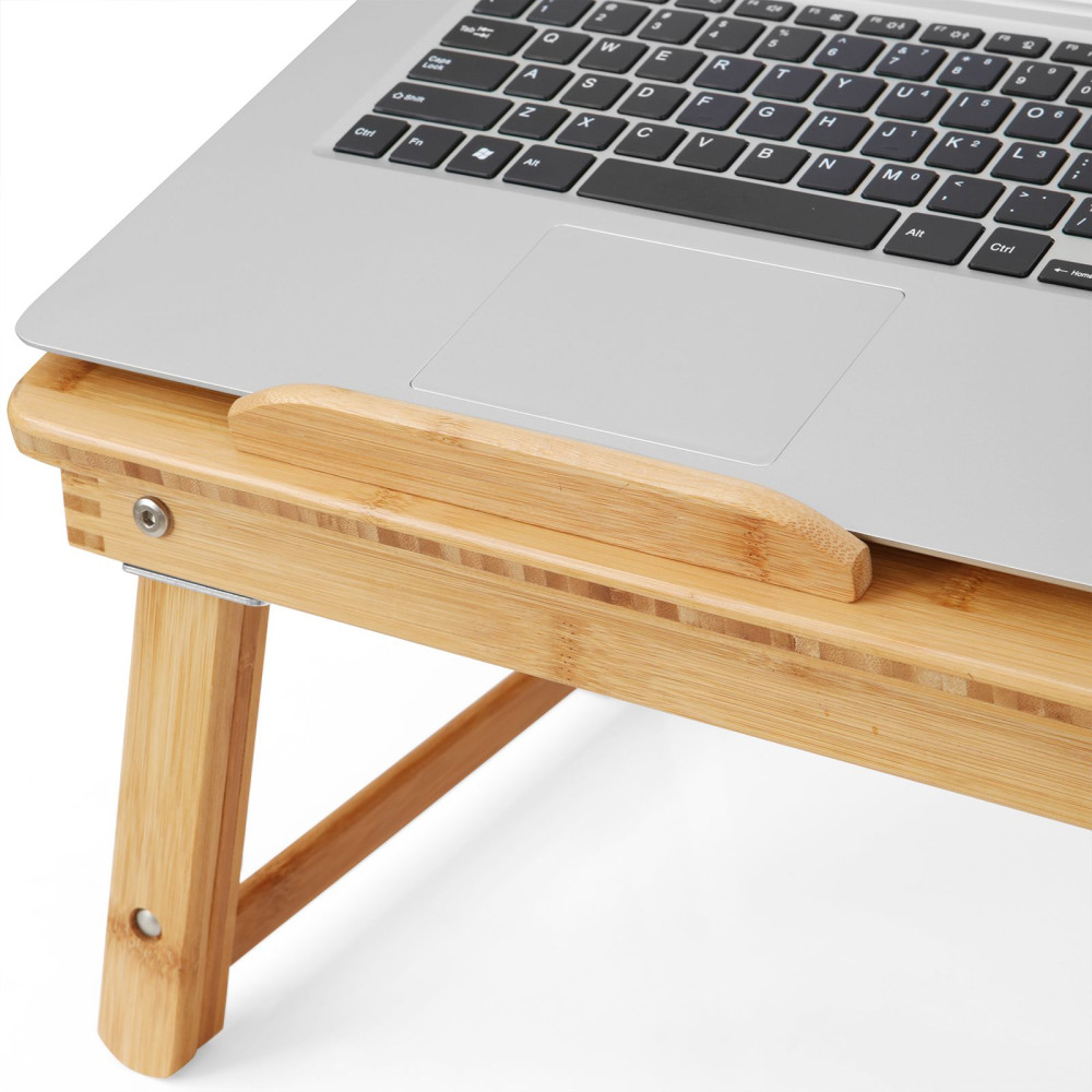 Produktbild för Laptop Desk Natural 55×35×(22-32)cm