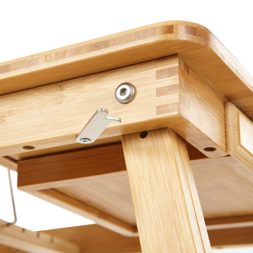 Produktbild för Laptop Desk Natural 55×35×(22-32)cm