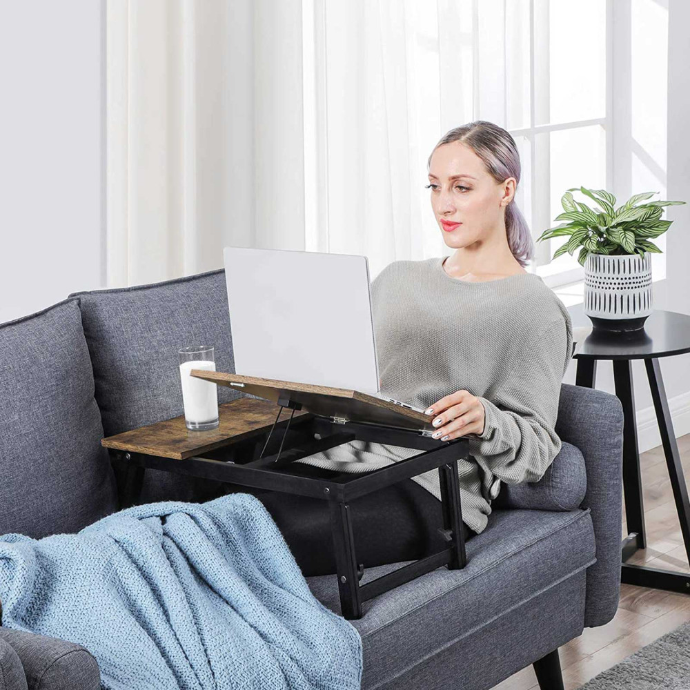 Produktbild för Laptop Desk Black 55x35x23cm