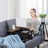 Produktbild för Laptop Desk Black 55x35x23cm
