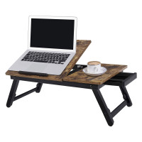 Produktbild för Laptop Desk Black 55x35x23cm