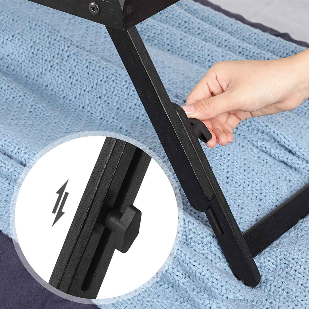 Produktbild för Laptop Desk Black 55x35x23cm