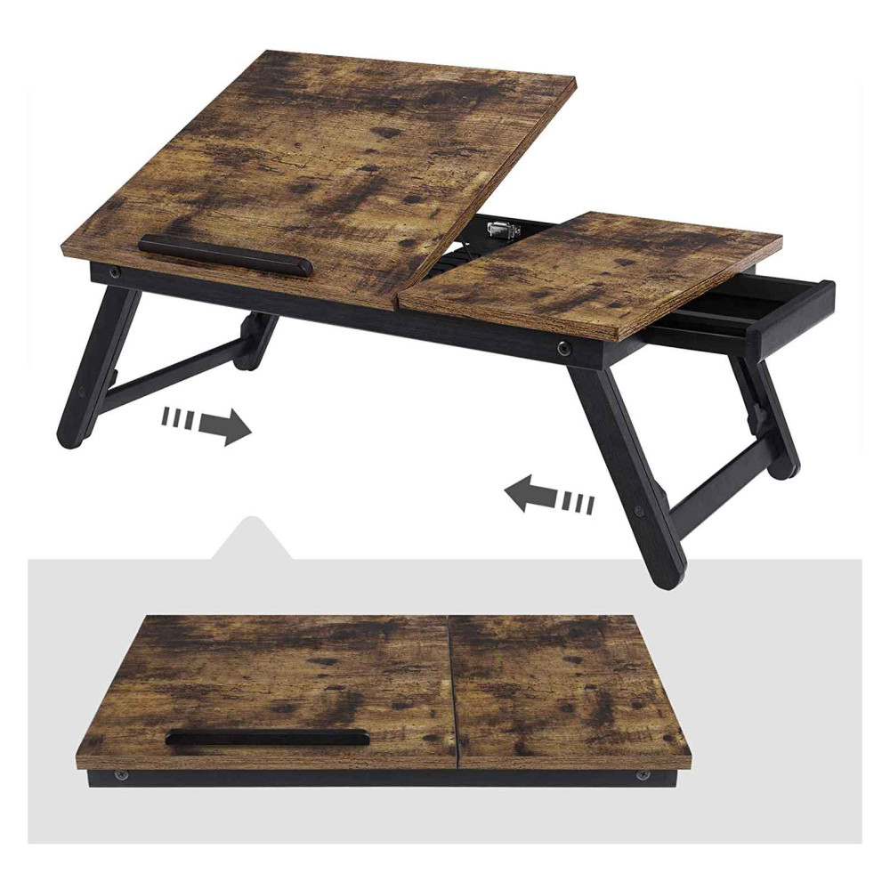 Produktbild för Laptop Desk Black 55x35x23cm