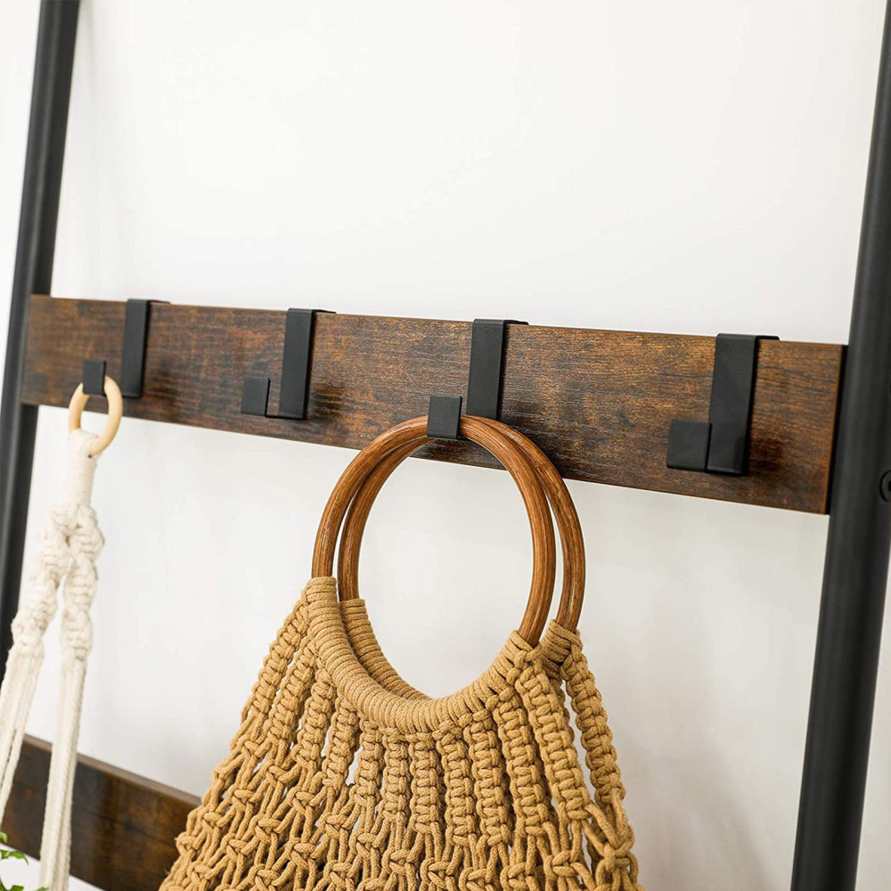 Produktbild för Blanket Shelf X: Antique, Black 60x176cm
