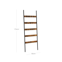 Produktbild för Blanket Shelf X: Antique, Black 60x176cm