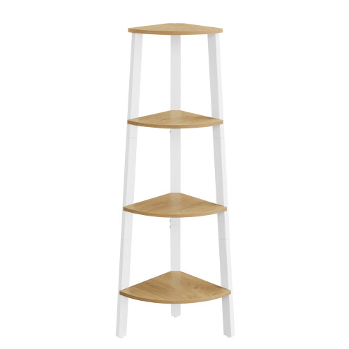 VASAGLE Corner Ladder Shelves Yellow 33x33x125cm