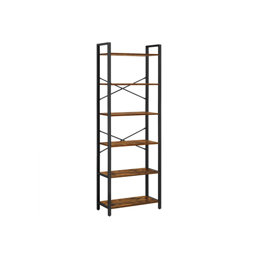 VASAGLE Storage Shelf Black, Antique Color 66x30x186cm