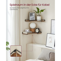 Produktbild för Corner Shelf Black 40x29x4cm